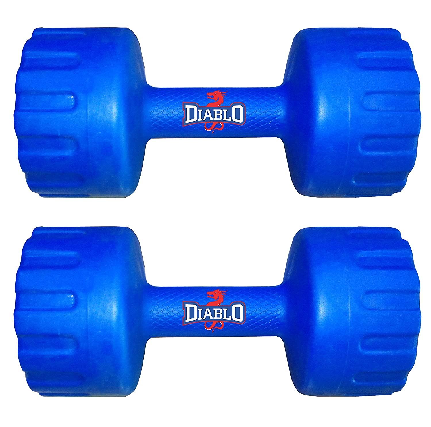 Diablo 1 Pair of PVC Dumbbell Set Blue (1KG to 5KG)