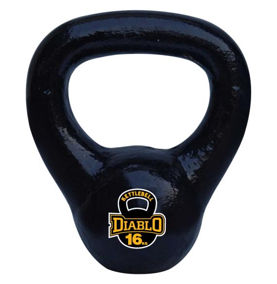 DIABLO Premium Fitness Solid Cast Iron Kettlebell Weights 16 Kg