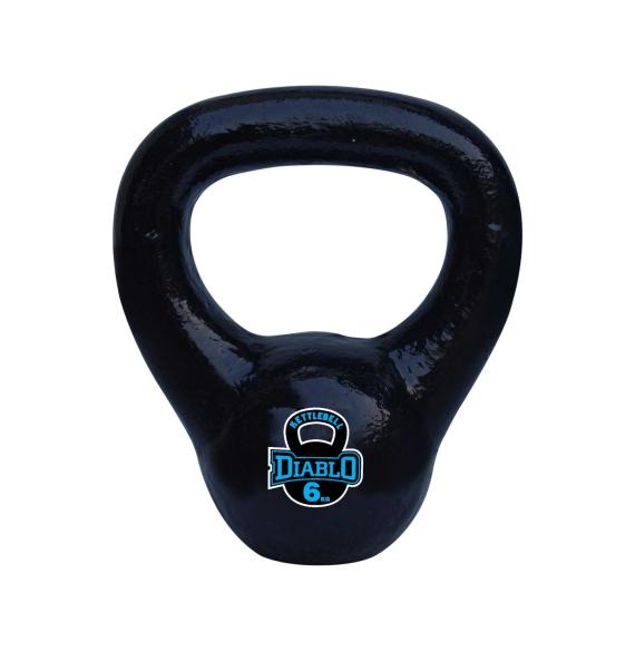 DIABLO Premium Fitness Solid Cast Iron Kettlebell Weights 6 Kg