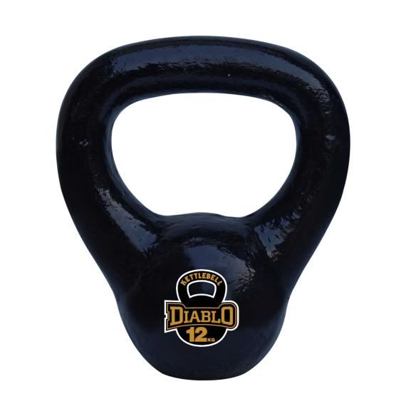 DIABLO Premium Fitness Solid Cast Iron Kettlebell Weights (Weight 12KG)