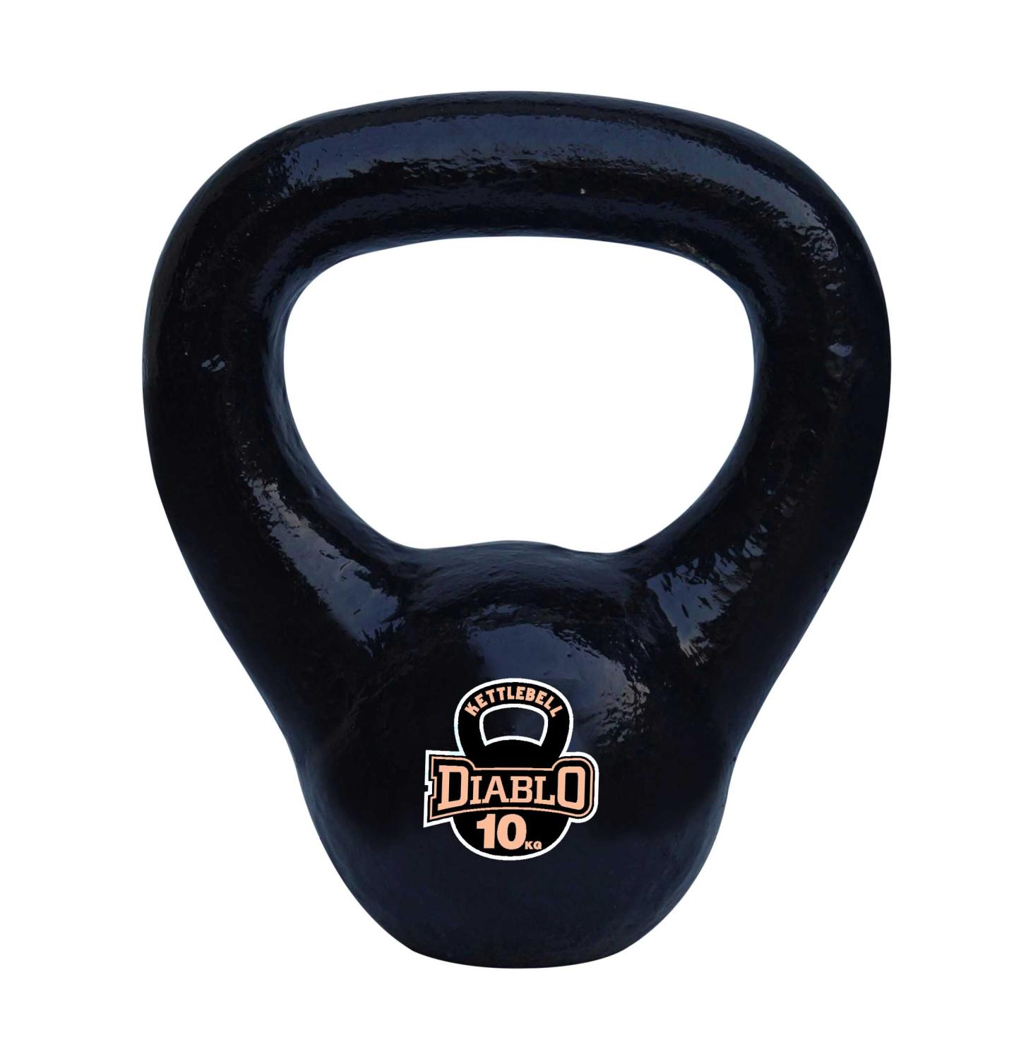DIABLO Premium Fitness Steel Solid Cast Iron Kettlebell Weights (Weight : 10 Kg)