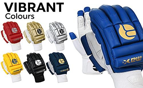 Rmax Unisex Leather & PU Cricket Batting Gloves