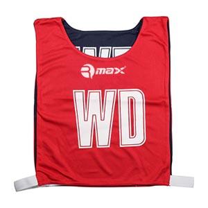 REVERSIBLE NETBALL BIBS WD - WING DEFENCE
