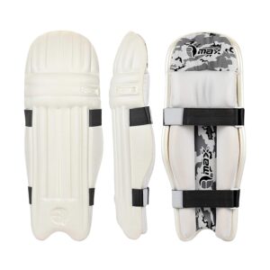Rmax plain white cricket batting pad are available in our online marketplace. Best usage to play cricket and safer from leather ball.